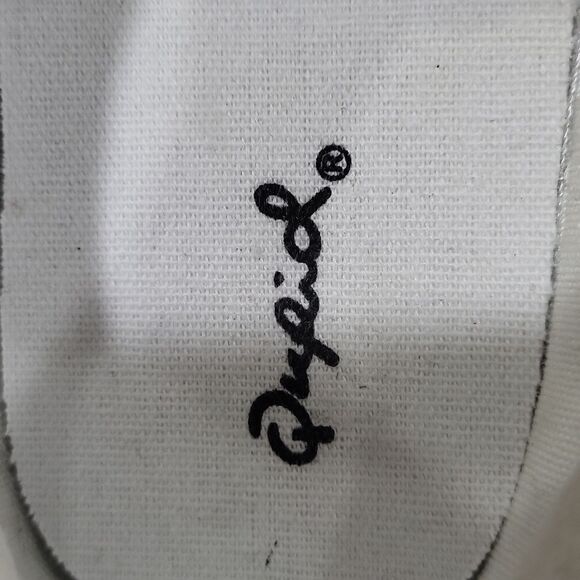 NWOT Qupid women's Emoji embroidered sweet love heart tie dye slip-on flat 9 - Picture 10 of 15